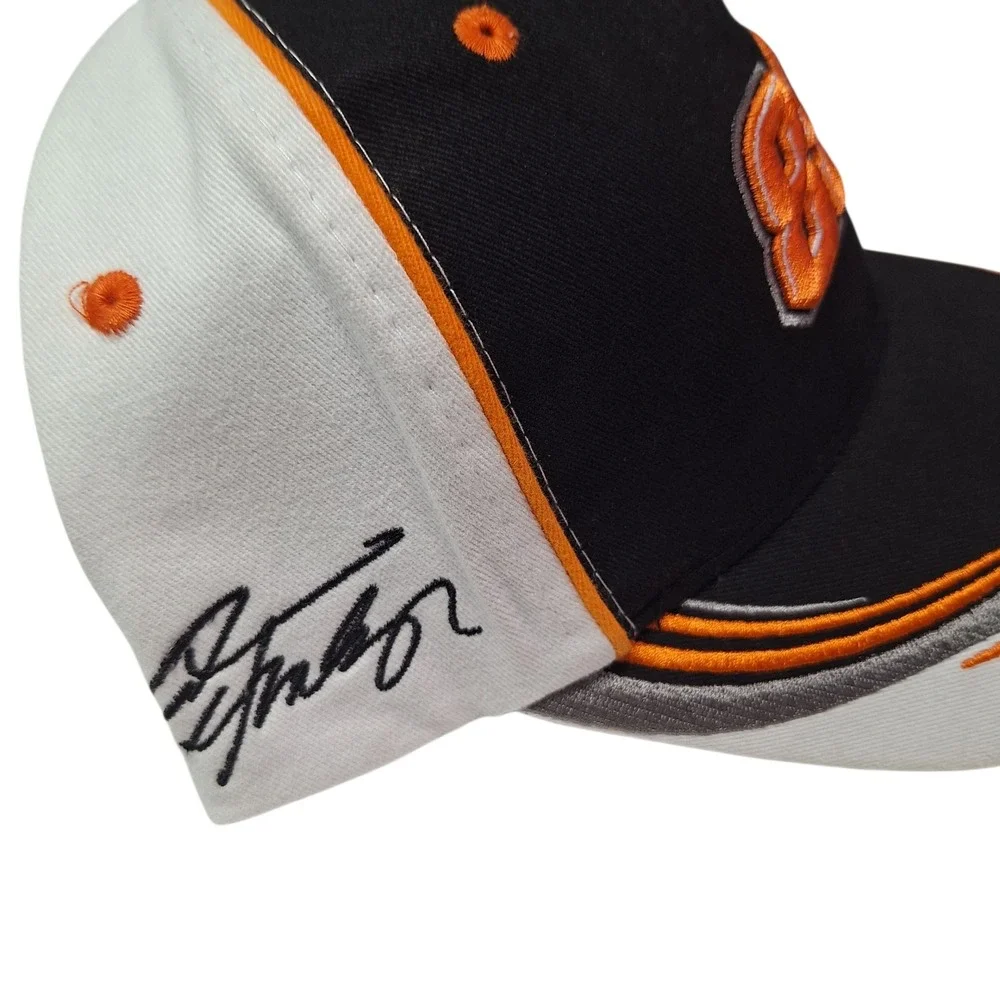 Davis Battery Racing 85 Cap America‎ Hat Black Orange Signature Adjustable